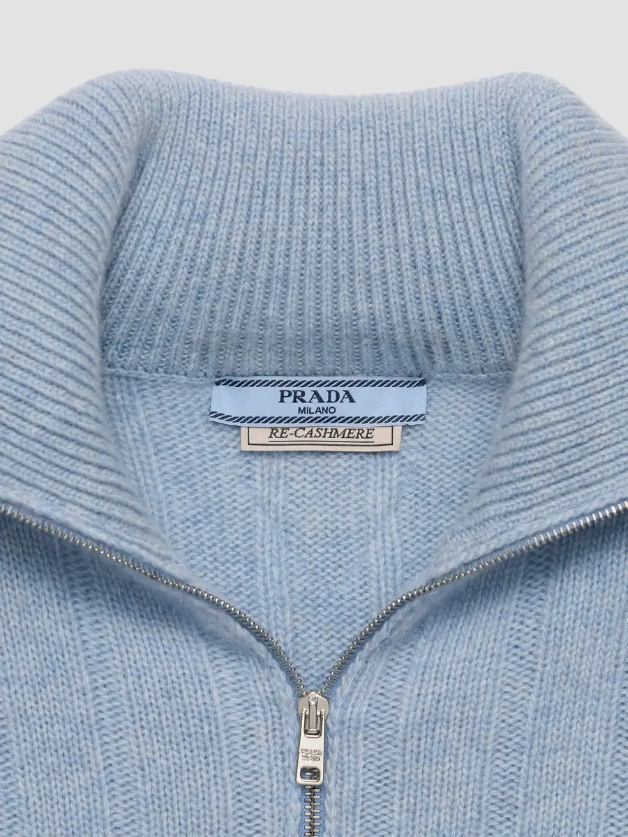 Prada Women's Re-Cashmere Polo Sweater | Thumbnail 6