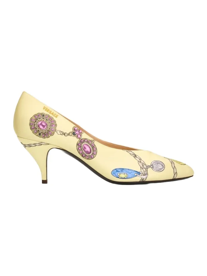 Versace Women's 65MM Fabric-Print Pumps