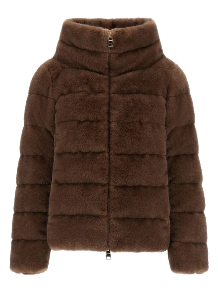 HERNO Women's Faux-Mink Fur Puffer Jacket
