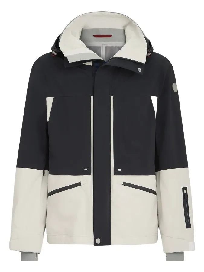 Brunello Cucinelli Men's Mountain Performance Jacket in Bonded Taffeta - Navy Blue