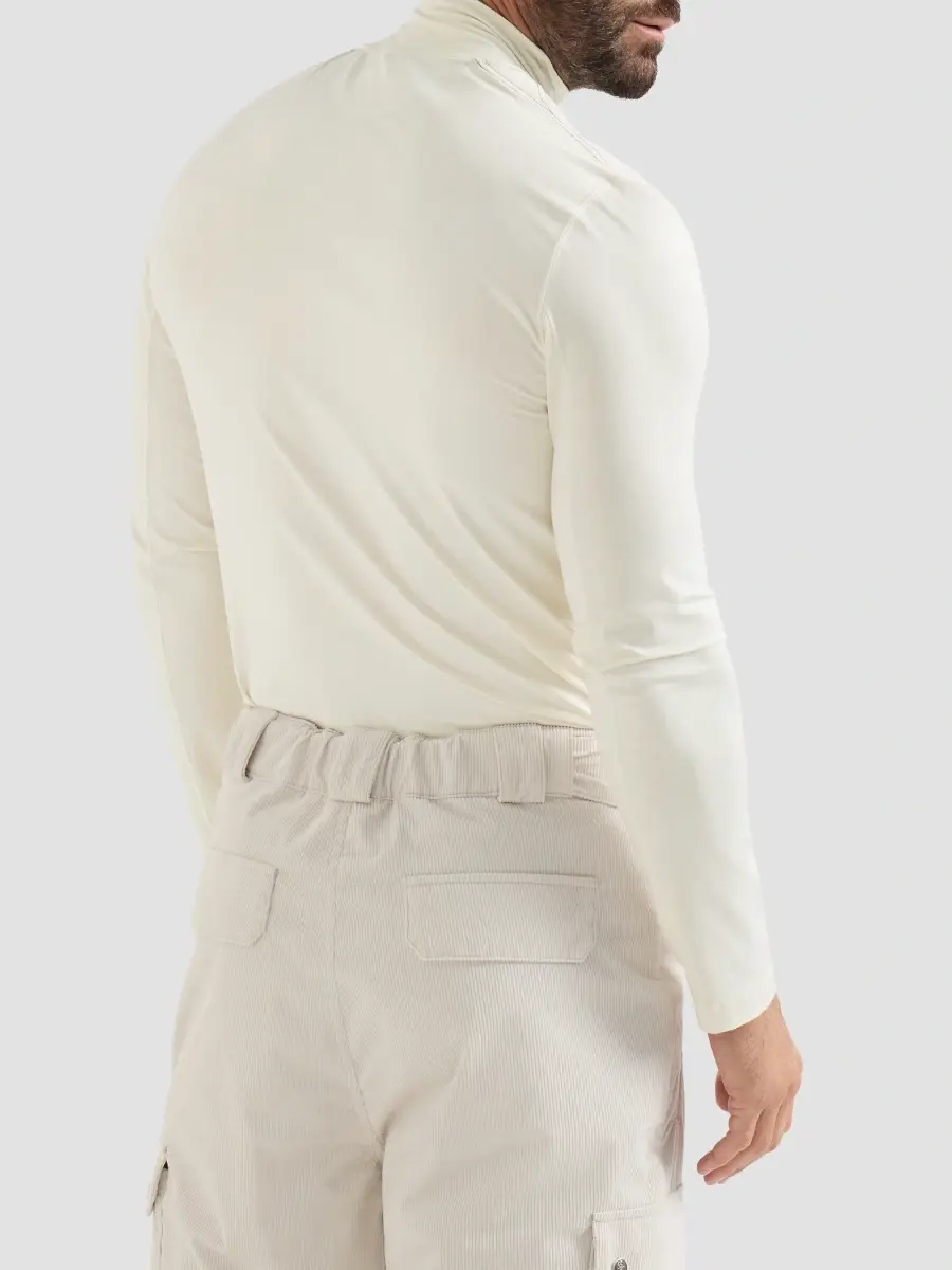 Brunello Cucinelli Men's Comfort Silk Jersey Long Sleeve T-Shirt with Embroidery - Panama | Thumbnail 4 Brunello Cucinelli Men's Comfort Silk Jersey Long Sleeve T-Shirt with Embroidery - Panama | Thumbnail 4