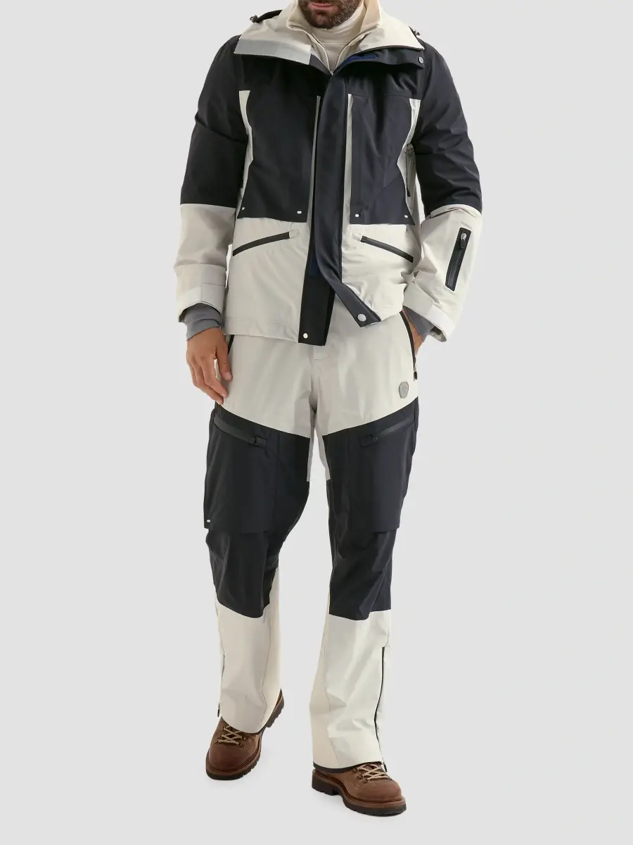 Brunello Cucinelli Men's Mountain Performance Salopettes in Bonded Taffeta - Navy Blue | Thumbnail 7 Brunello Cucinelli Men's Mountain Performance Salopettes in Bonded Taffeta - Navy Blue | Thumbnail 7