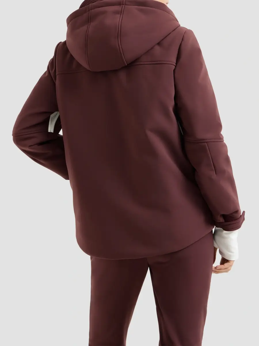 Brunello Cucinelli Women's Bonded Techno Fabric Hooded Mountain Jacket | Thumbnail 3 Brunello Cucinelli Women's Bonded Techno Fabric Hooded Mountain Jacket | Thumbnail 3