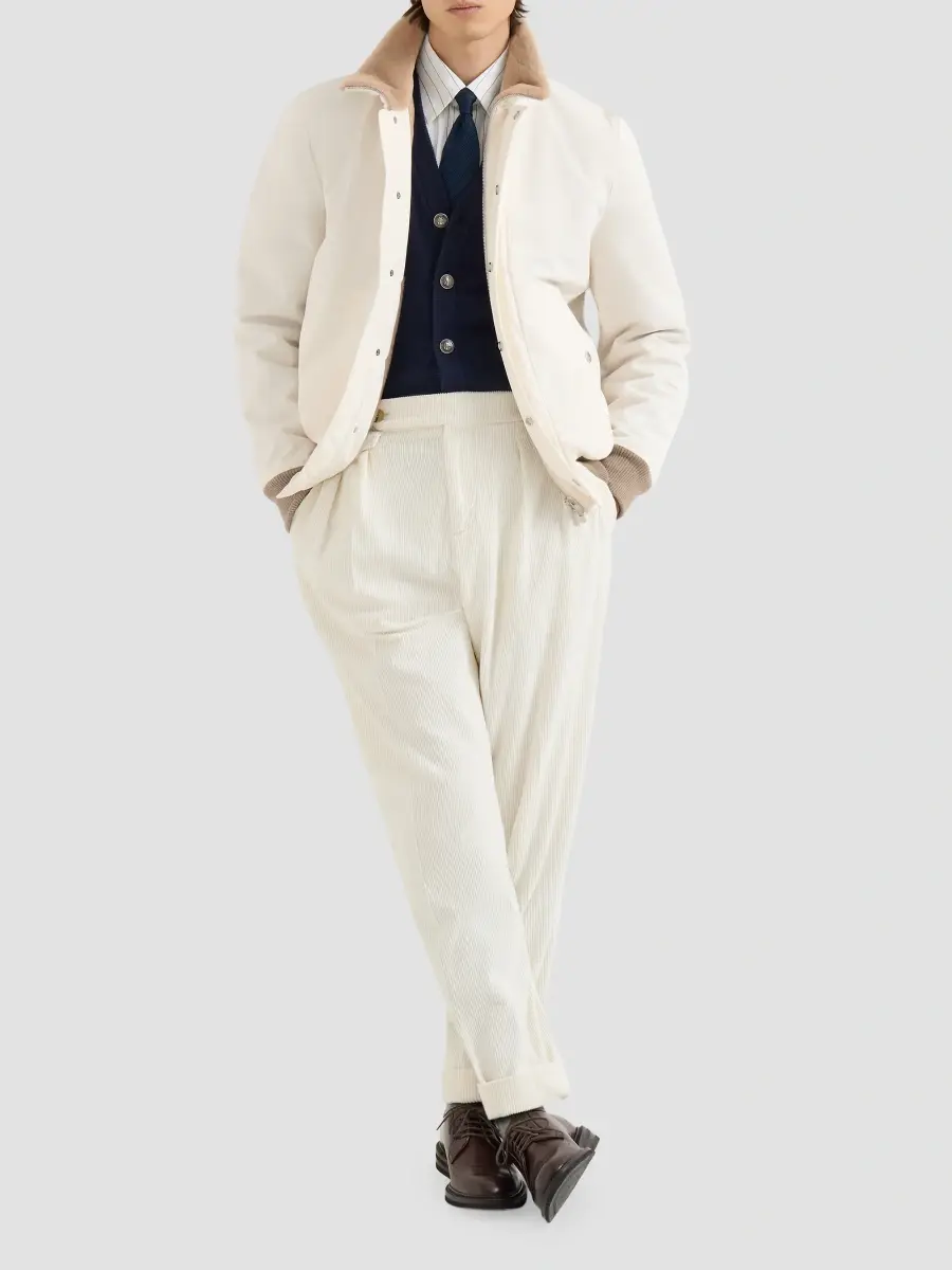 Brunello Cucinelli Men's Cashmere Cardigan with Metal Buttons - Navy Blue | Thumbnail 6 Brunello Cucinelli Men's Cashmere Cardigan with Metal Buttons - Navy Blue | Thumbnail 6
