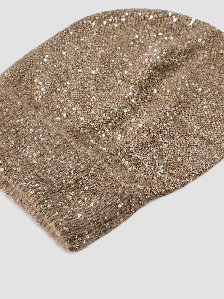 Brunello Cucinelli Women's Dazzling Texture Mohair and Wool Knit Beanie | Thumbnail 3 Brunello Cucinelli Women's Dazzling Texture Mohair and Wool Knit Beanie | Thumbnail 3