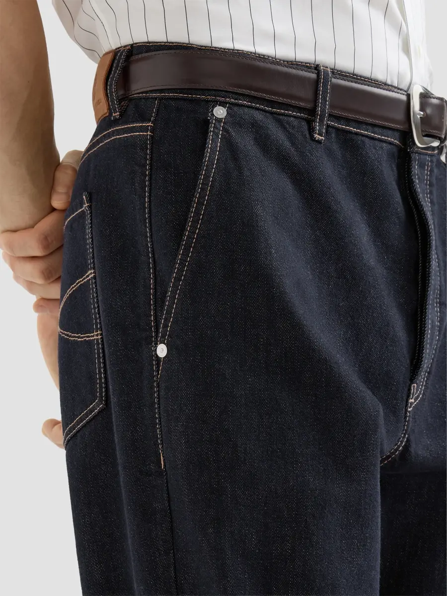Brunello Cucinelli Men's No-Fade Denim Iconic Fit Jeans | Thumbnail 5 Brunello Cucinelli Men's No-Fade Denim Iconic Fit Jeans | Thumbnail 5