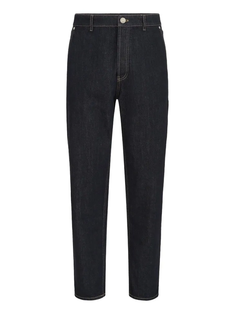 Brunello Cucinelli Men's No-Fade Denim Iconic Fit Jeans