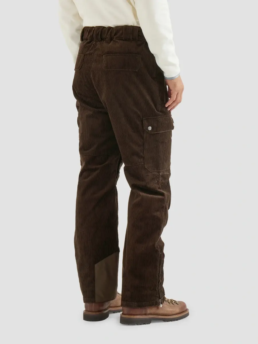 Brunello Cucinelli Men's Cotton Corduroy Mountain Trousers with Thermore Padding - Brown | Thumbnail 4