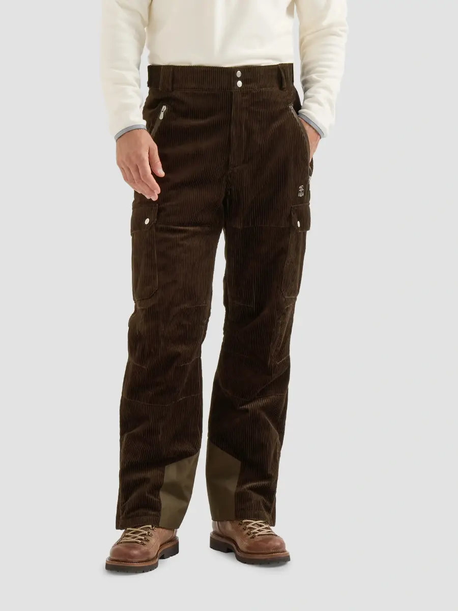 Brunello Cucinelli Men's Cotton Corduroy Mountain Trousers with Thermore Padding - Brown | Thumbnail 5