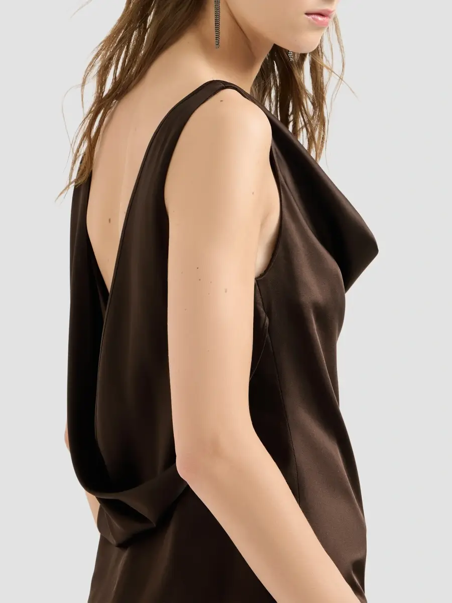 Brunello Cucinelli Women's Silk Satin Top | Thumbnail 5