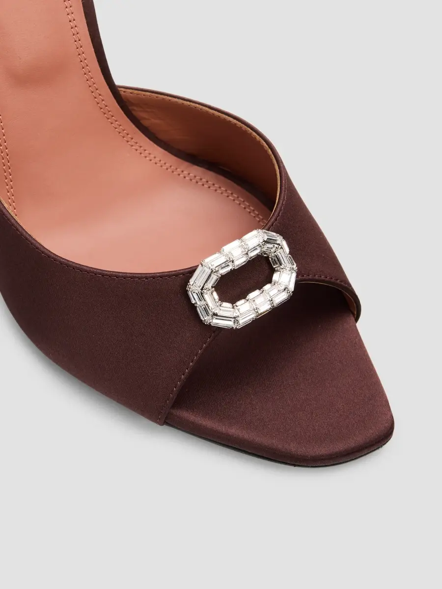 Amina Muaddi Women's 95MM Mini Camelia Mules | Thumbnail 3 Amina Muaddi Women's 95MM Mini Camelia Mules | Thumbnail 3