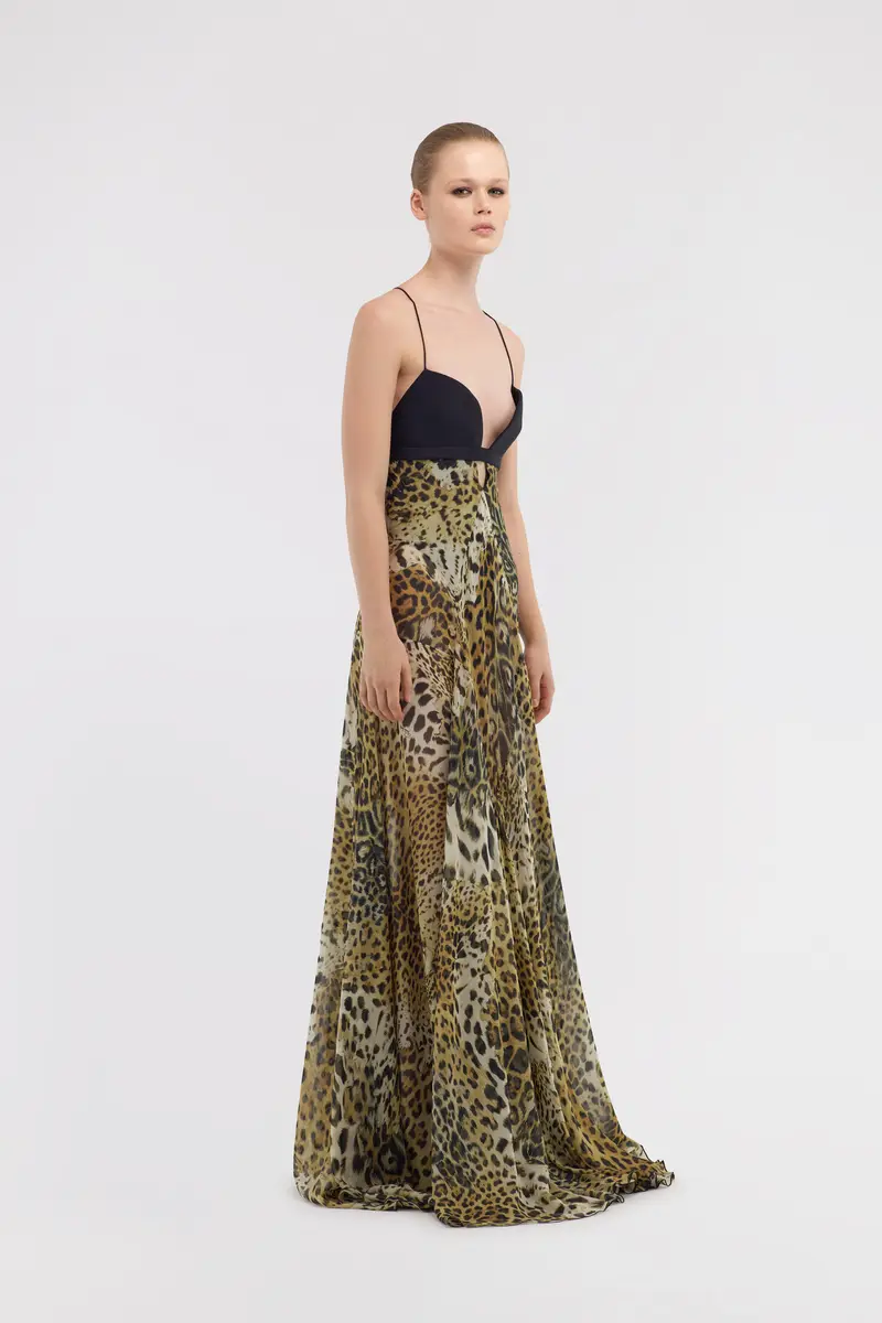 Roberto Cavalli Long dress Jaguar Skin print | Thumbnail 2