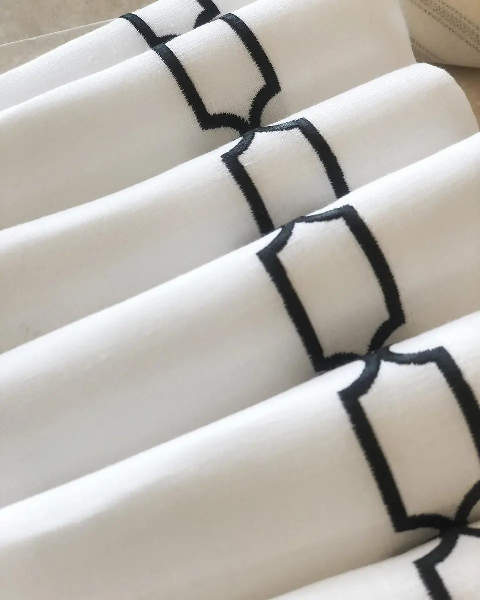 Haremlique Istanbul Topkapi Linen Guest Towels, Set of 6 | Thumbnail 3