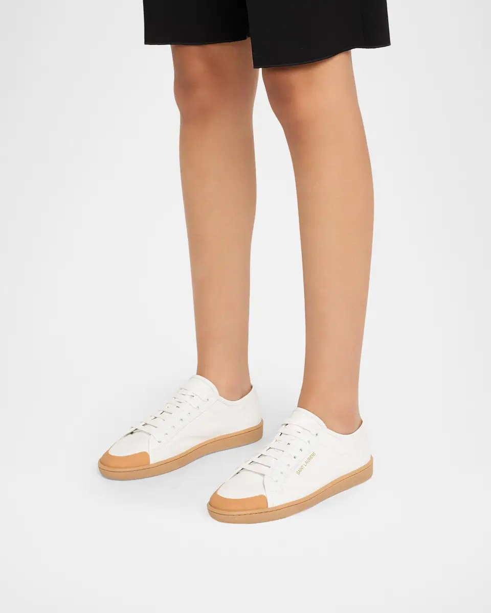 Saint Laurent Gym Leather Low-Top Sneakers | Thumbnail 2