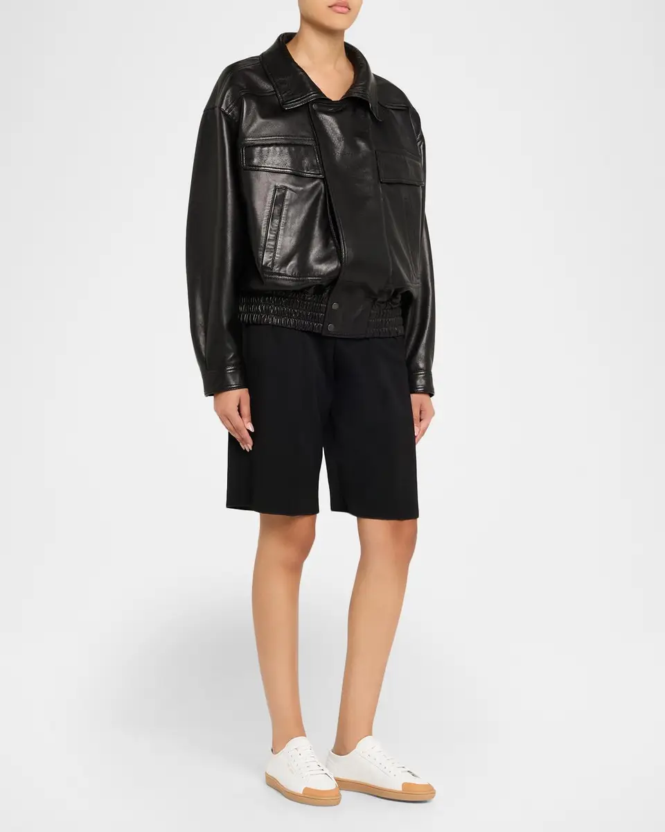 Saint Laurent Gym Leather Low-Top Sneakers | Thumbnail 3