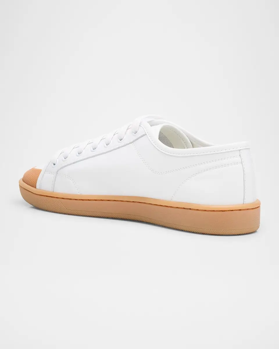 Saint Laurent Gym Leather Low-Top Sneakers | Thumbnail 4