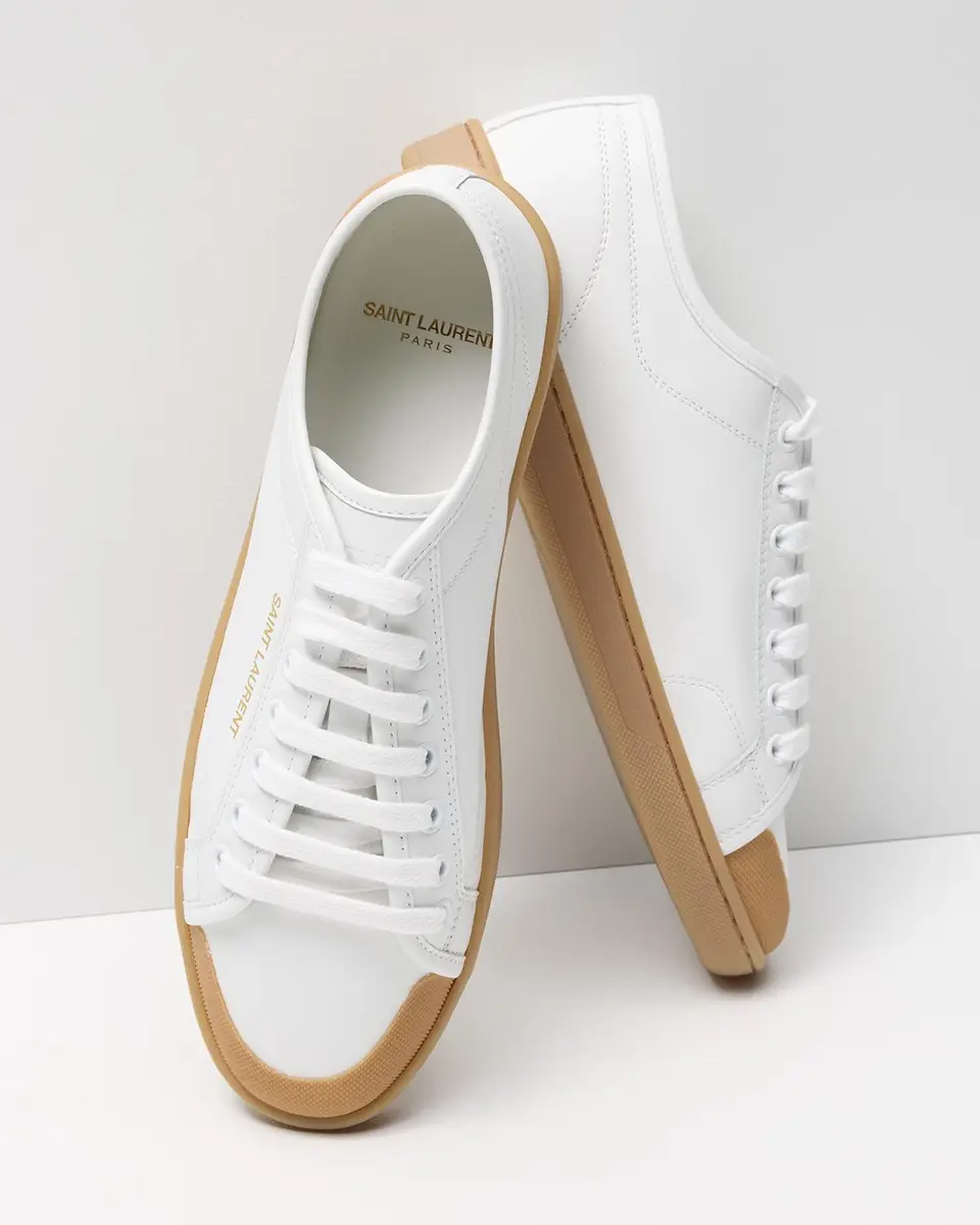 Saint Laurent Gym Leather Low-Top Sneakers | Thumbnail 5