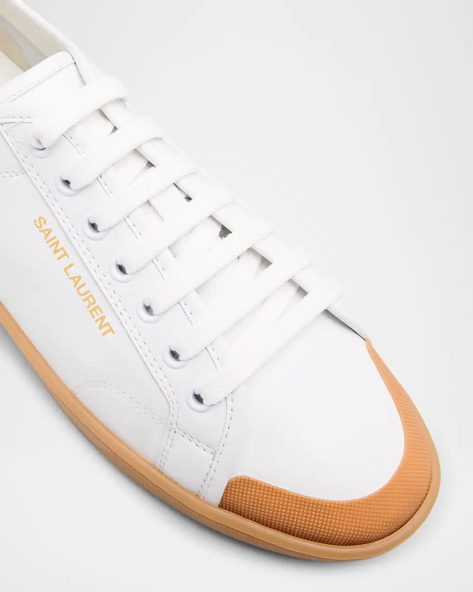 Saint Laurent Gym Leather Low-Top Sneakers | Thumbnail 6