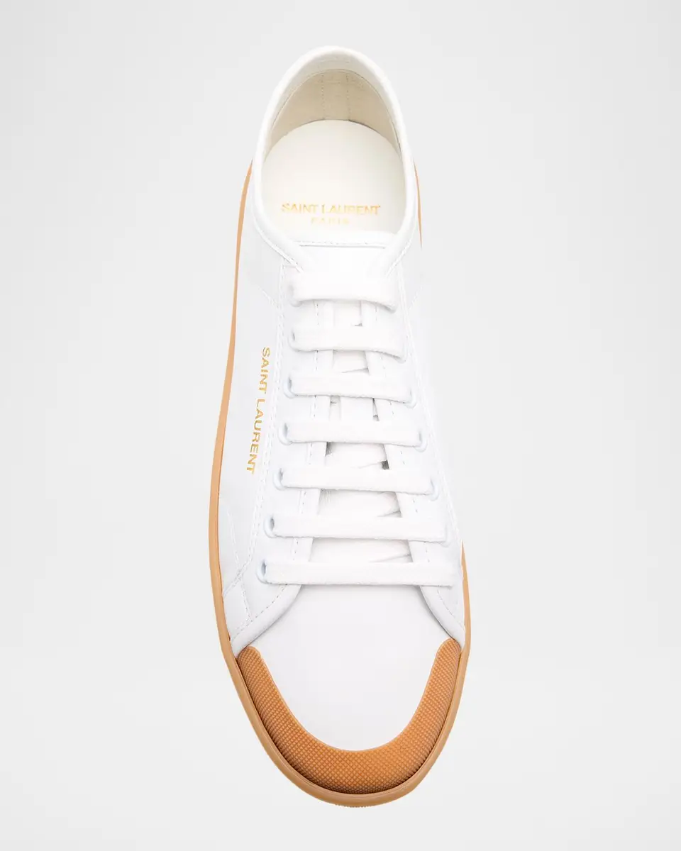 Saint Laurent Gym Leather Low-Top Sneakers | Thumbnail 7