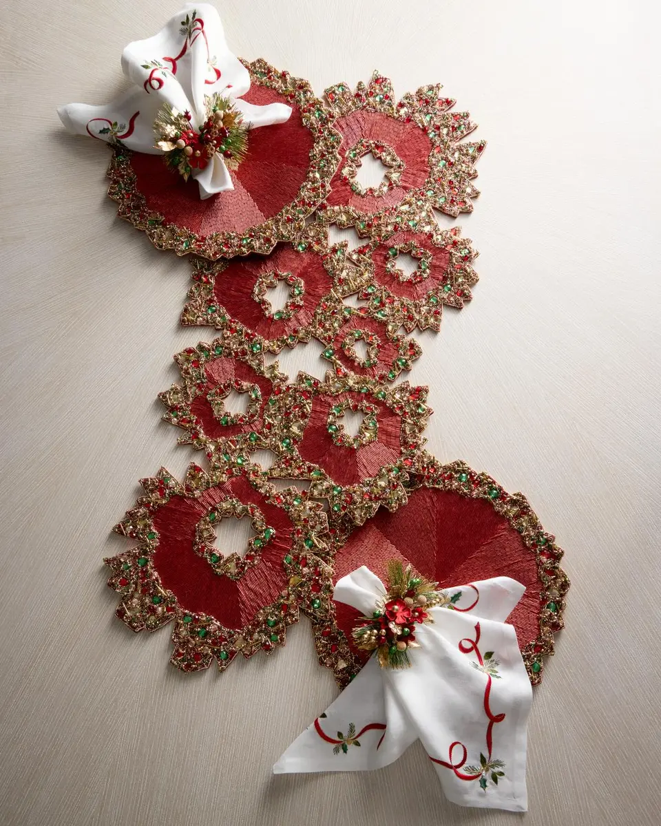 Kim Seybert Aurelia Beaded Table Runner