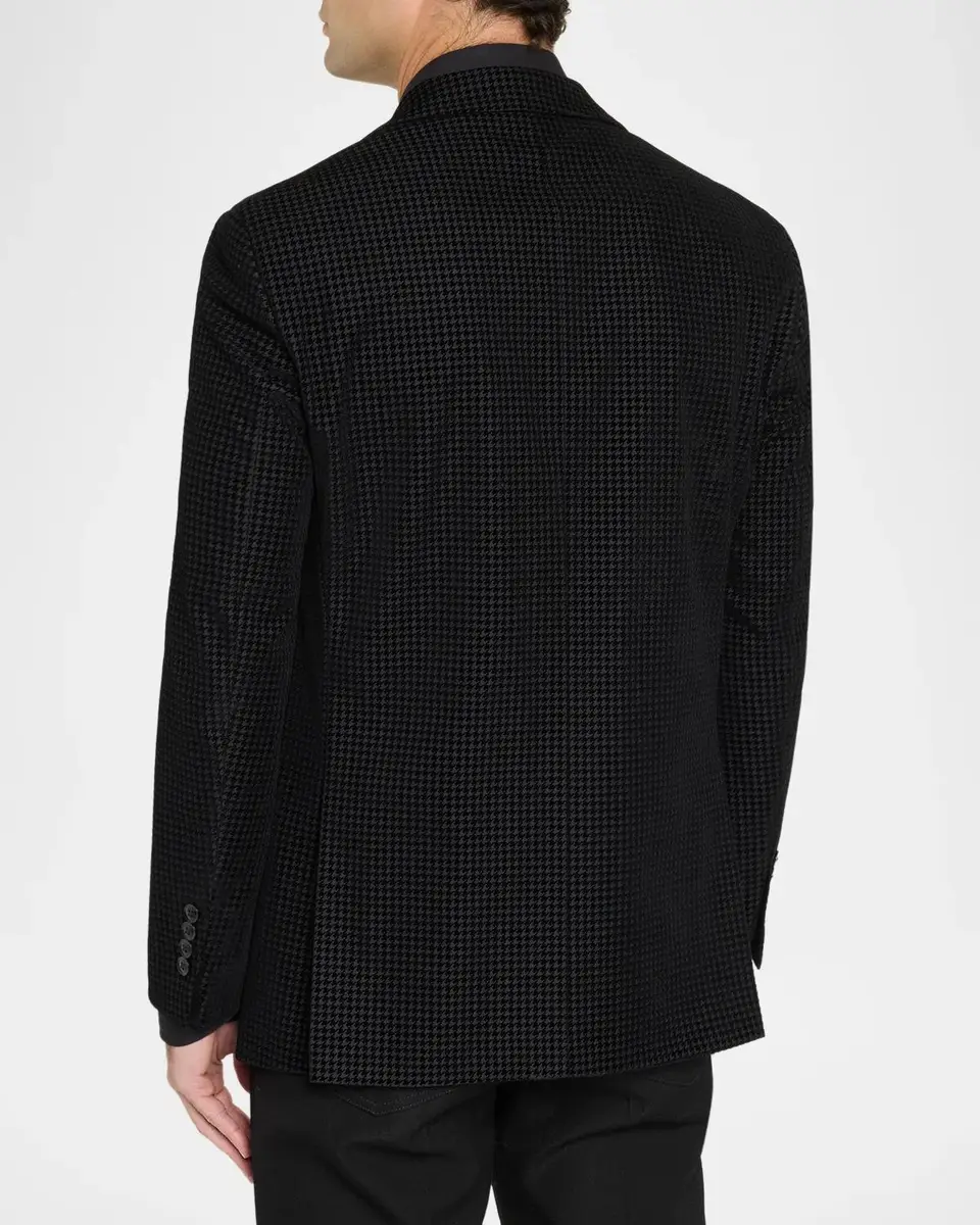 Robert Graham Men's Somerton Houndstooth Velvet Sport Coat | Thumbnail 3 Robert Graham Men's Somerton Houndstooth Velvet Sport Coat | Thumbnail 3