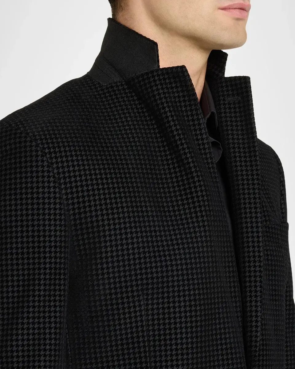 Robert Graham Men's Somerton Houndstooth Velvet Sport Coat | Thumbnail 7 Robert Graham Men's Somerton Houndstooth Velvet Sport Coat | Thumbnail 7