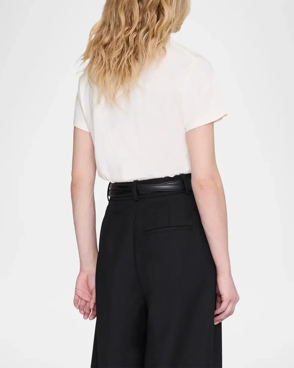 Anine Bing Shelley Cotton Crop T-Shirt | Thumbnail 3 Anine Bing Shelley Cotton Crop T-Shirt | Thumbnail 3