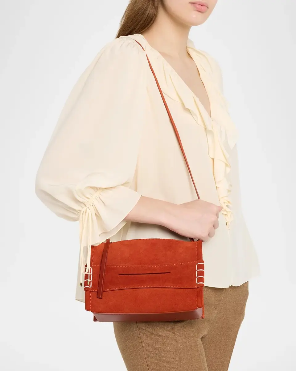 JW Anderson Loafter Small Suede Penny Keeper Top-Handle Bag | Thumbnail 2