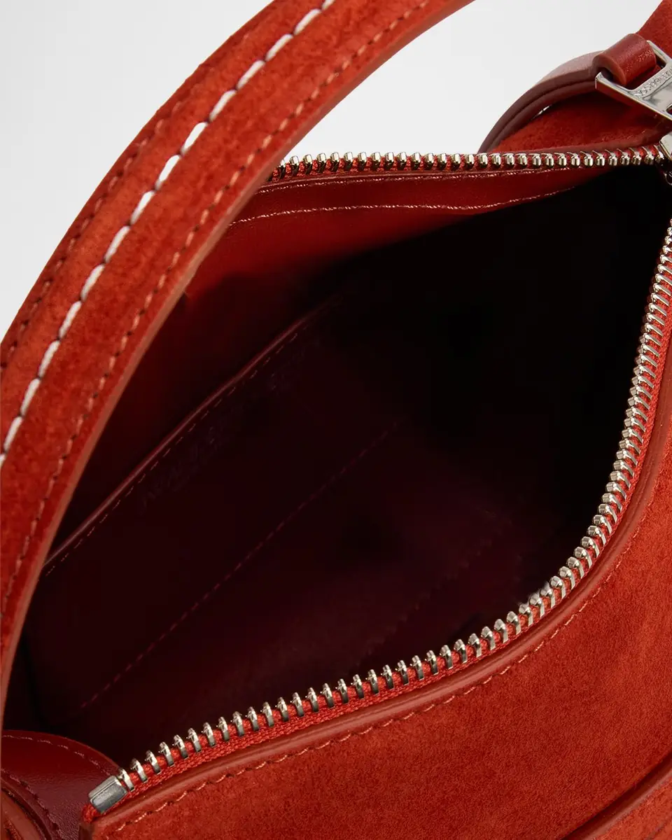 JW Anderson Loafter Small Suede Penny Keeper Top-Handle Bag | Thumbnail 4
