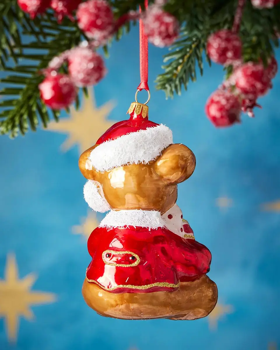 Exclusive Festive Teddy Bear Christmas Ornament | Thumbnail 2