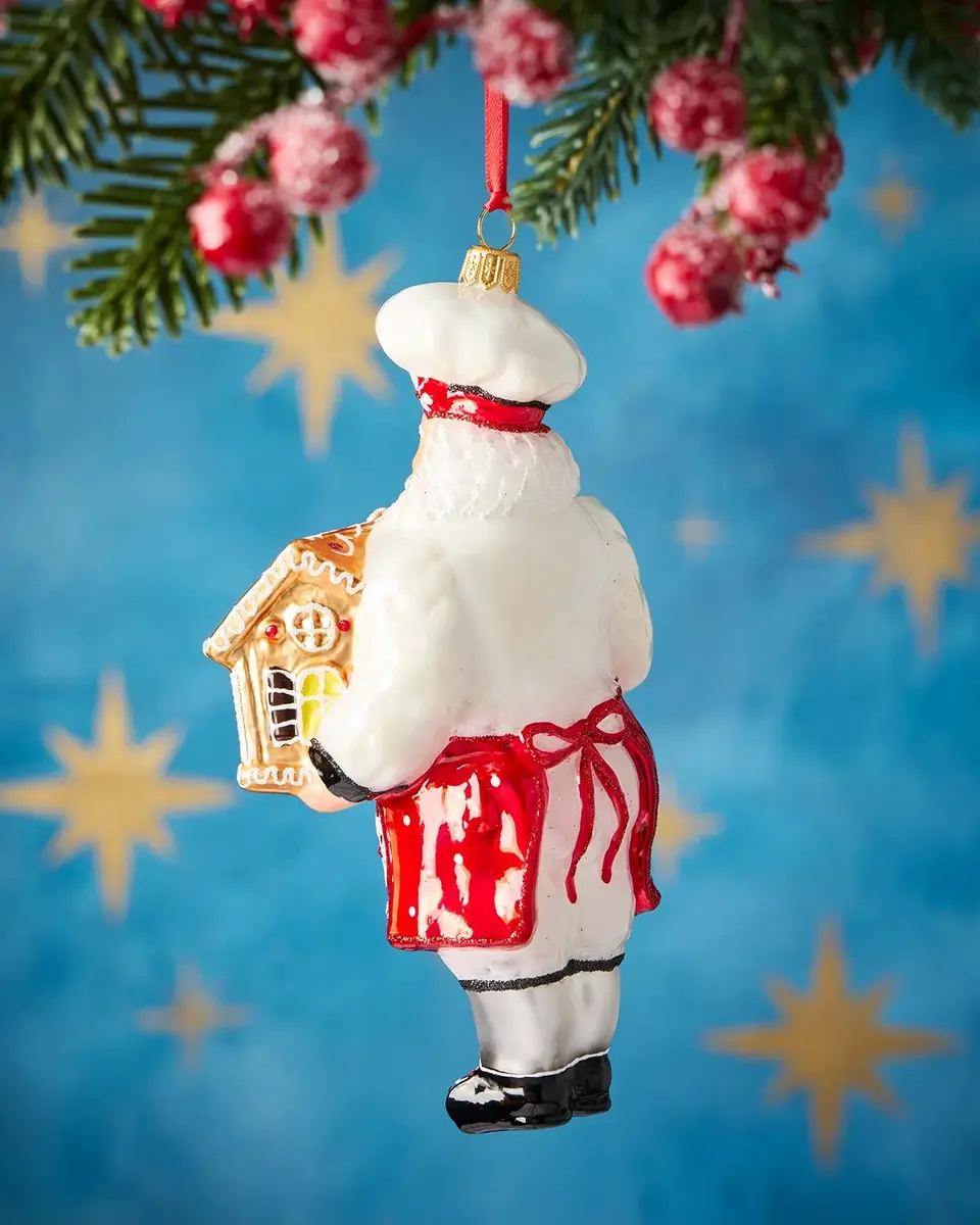 Exclusive Pastry Santa Christmas Ornament | Thumbnail 2
