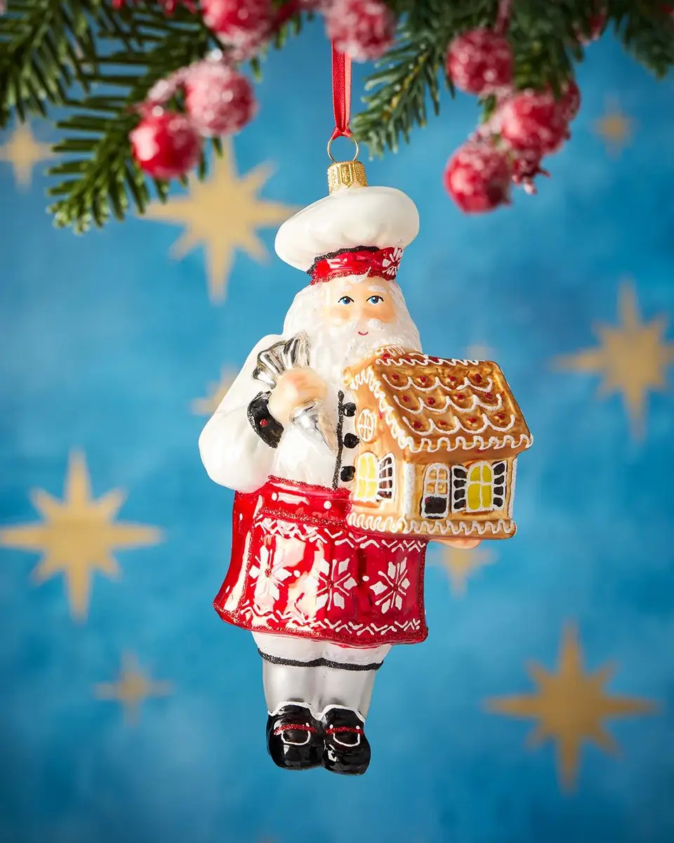 Exclusive Pastry Santa Christmas Ornament