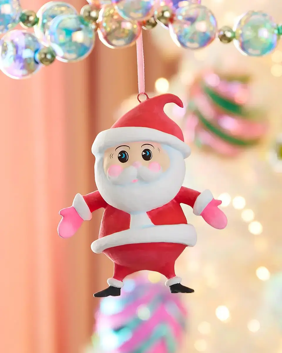 Glitterville Baby Papa Noel Ornament