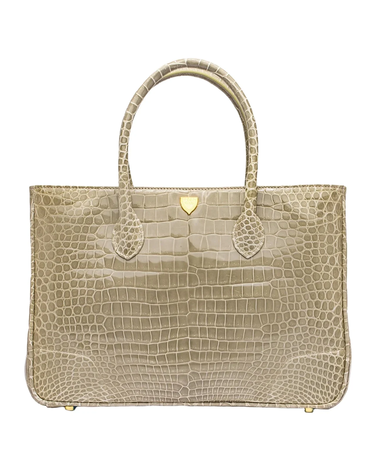 Lana Marks Architectural Alligator Leather Tote Bag