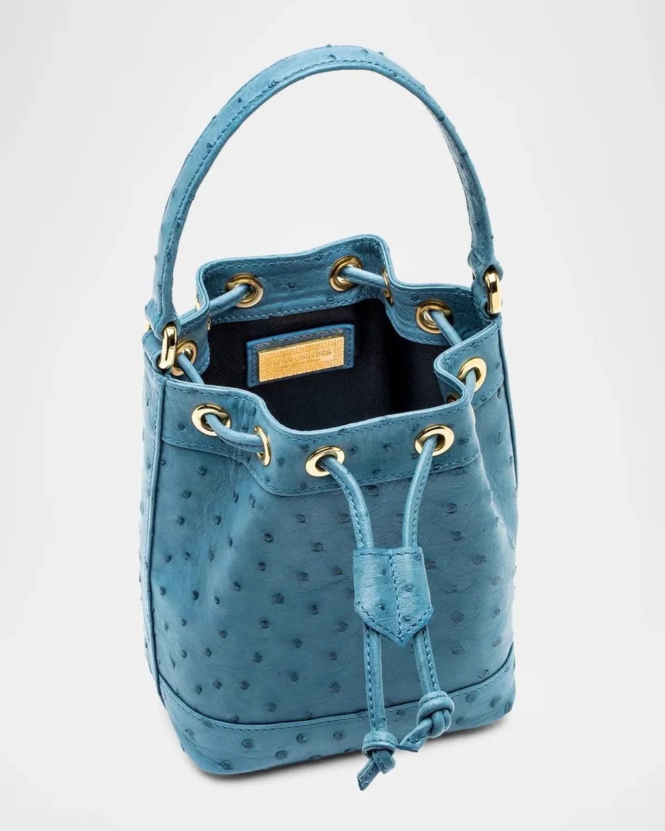 Lana Marks Baby Isla Ostrich Leather Tote Bag | Thumbnail 3 Lana Marks Baby Isla Ostrich Leather Tote Bag | Thumbnail 3
