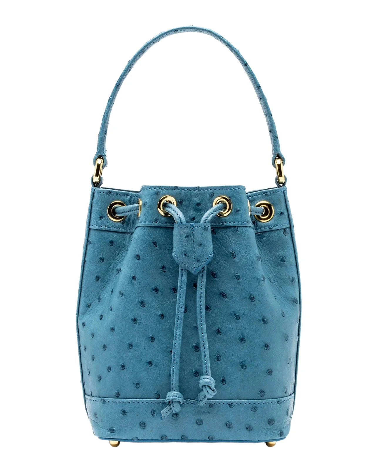 Baby Isla Ostrich Leather Tote Bag