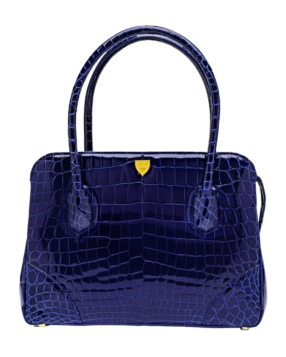Baby Jet Glossy Alligator Tote Bag Baby Jet Glossy Alligator Tote Bag