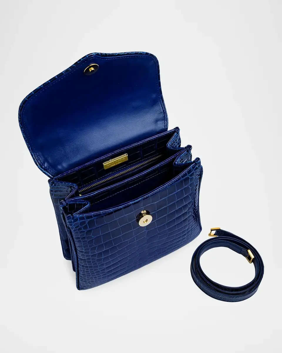 Lana Marks Princess Diana Alligator Top-Handle Bag | Thumbnail 3 Lana Marks Princess Diana Alligator Top-Handle Bag | Thumbnail 3