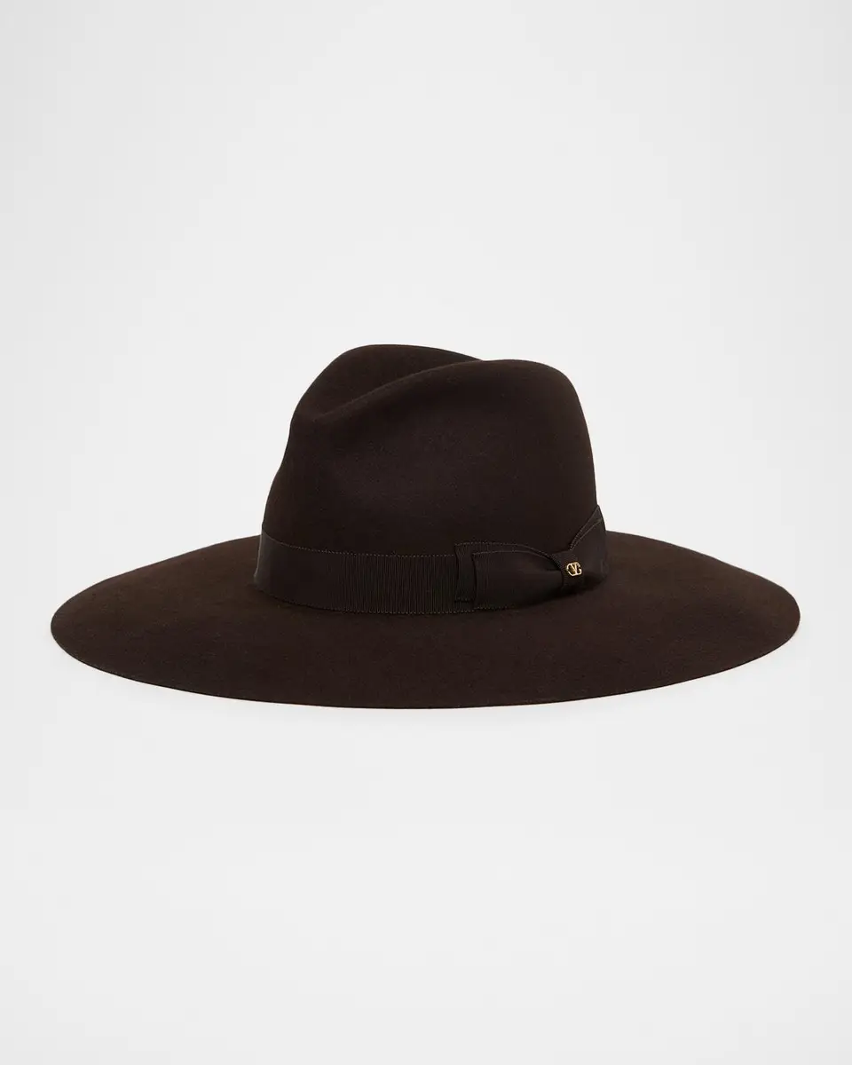 Valentino Garavani VLogo Signature Large-Brim Hat | Thumbnail 2 Valentino Garavani VLogo Signature Large-Brim Hat | Thumbnail 2