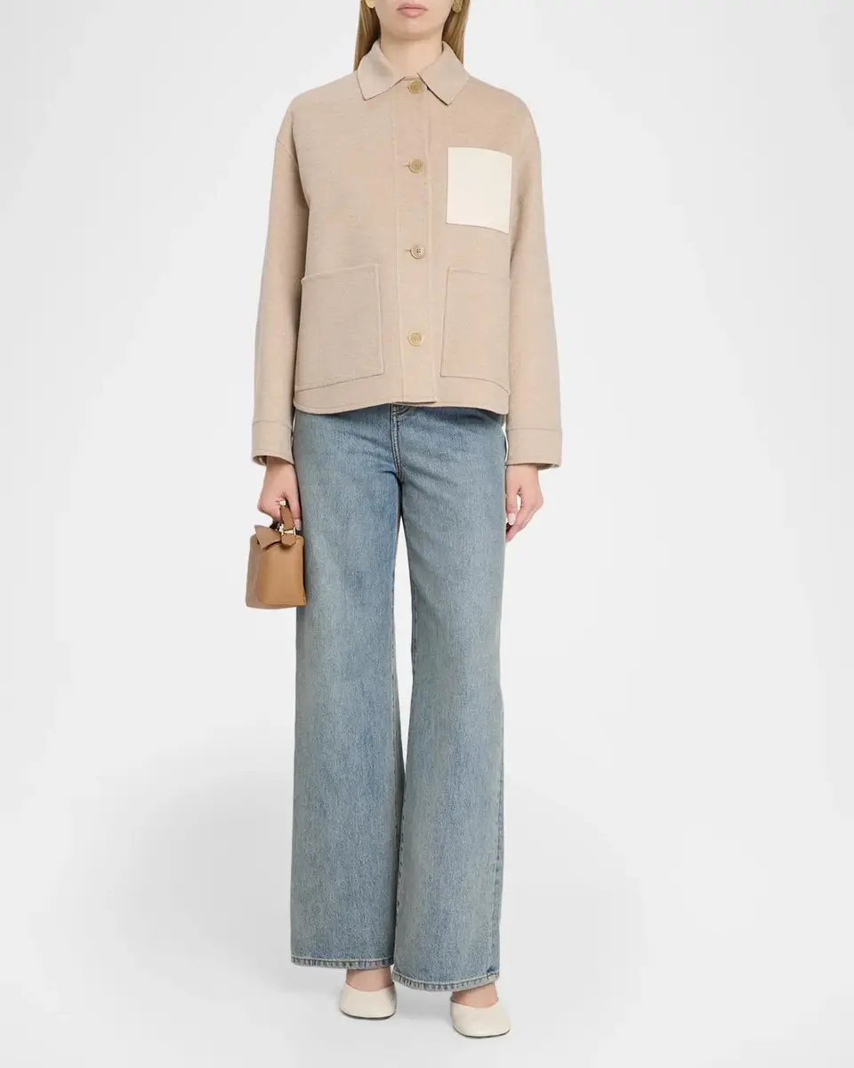 Loewe Collared Wool-Cashmere Workwear Jacket | Thumbnail 2