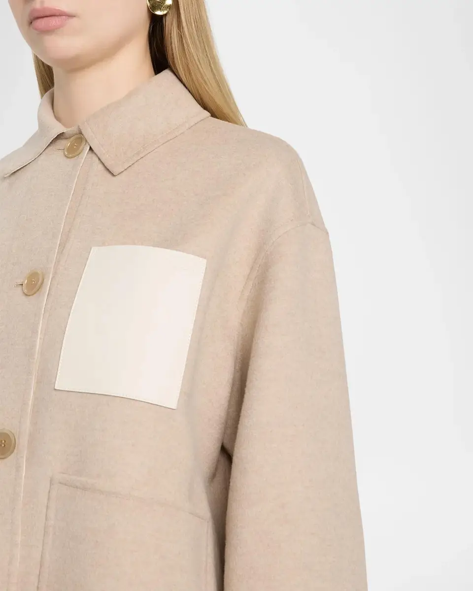 Loewe Collared Wool-Cashmere Workwear Jacket | Thumbnail 5