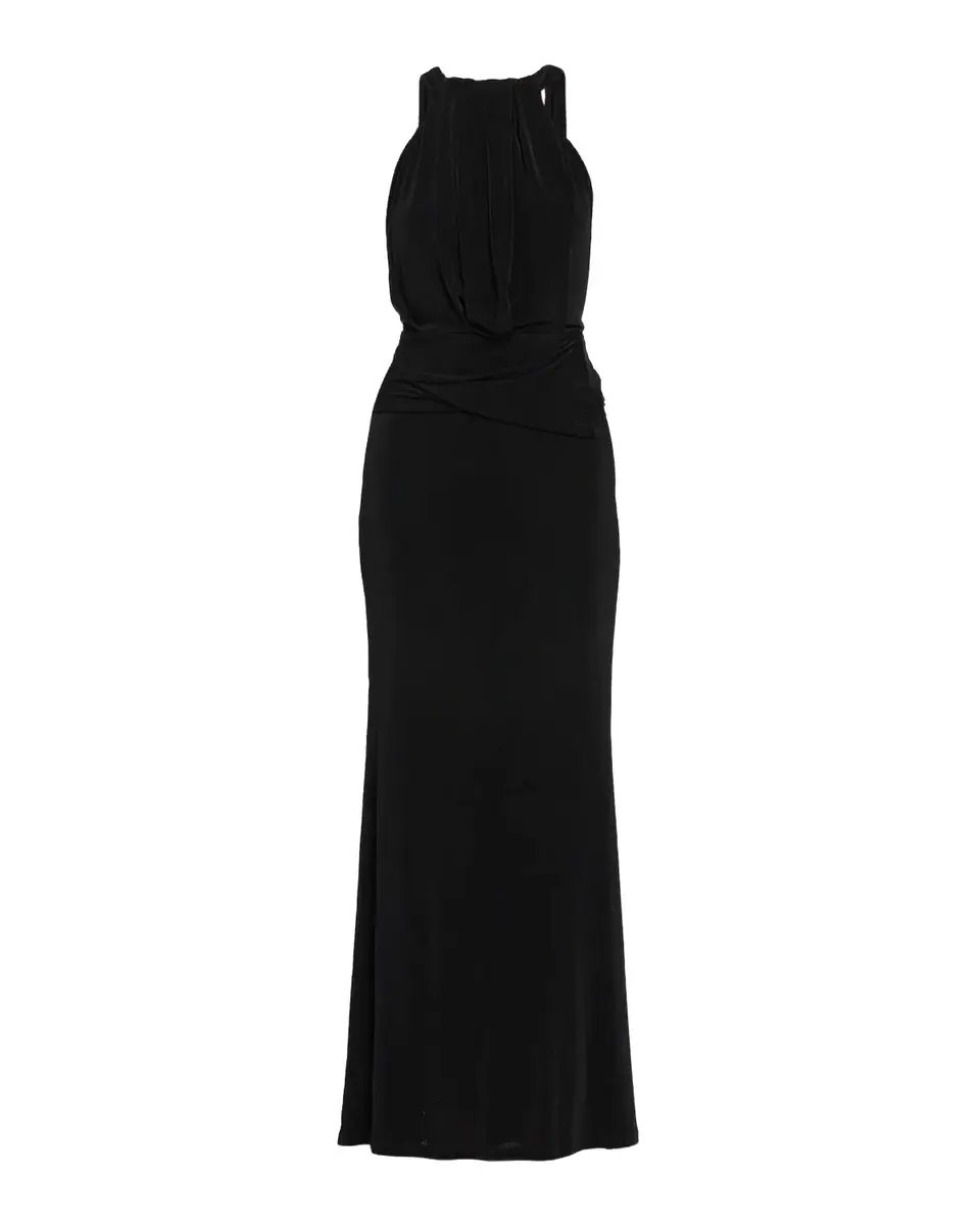 Lucine Shirred Draped Gown