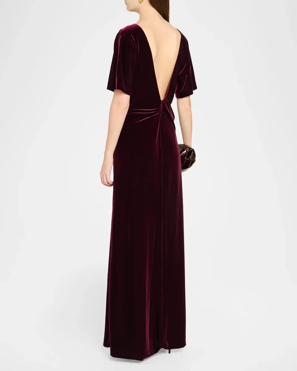 BLACK HALO Cecil Velvet Gown | Thumbnail 3 BLACK HALO Cecil Velvet Gown | Thumbnail 3