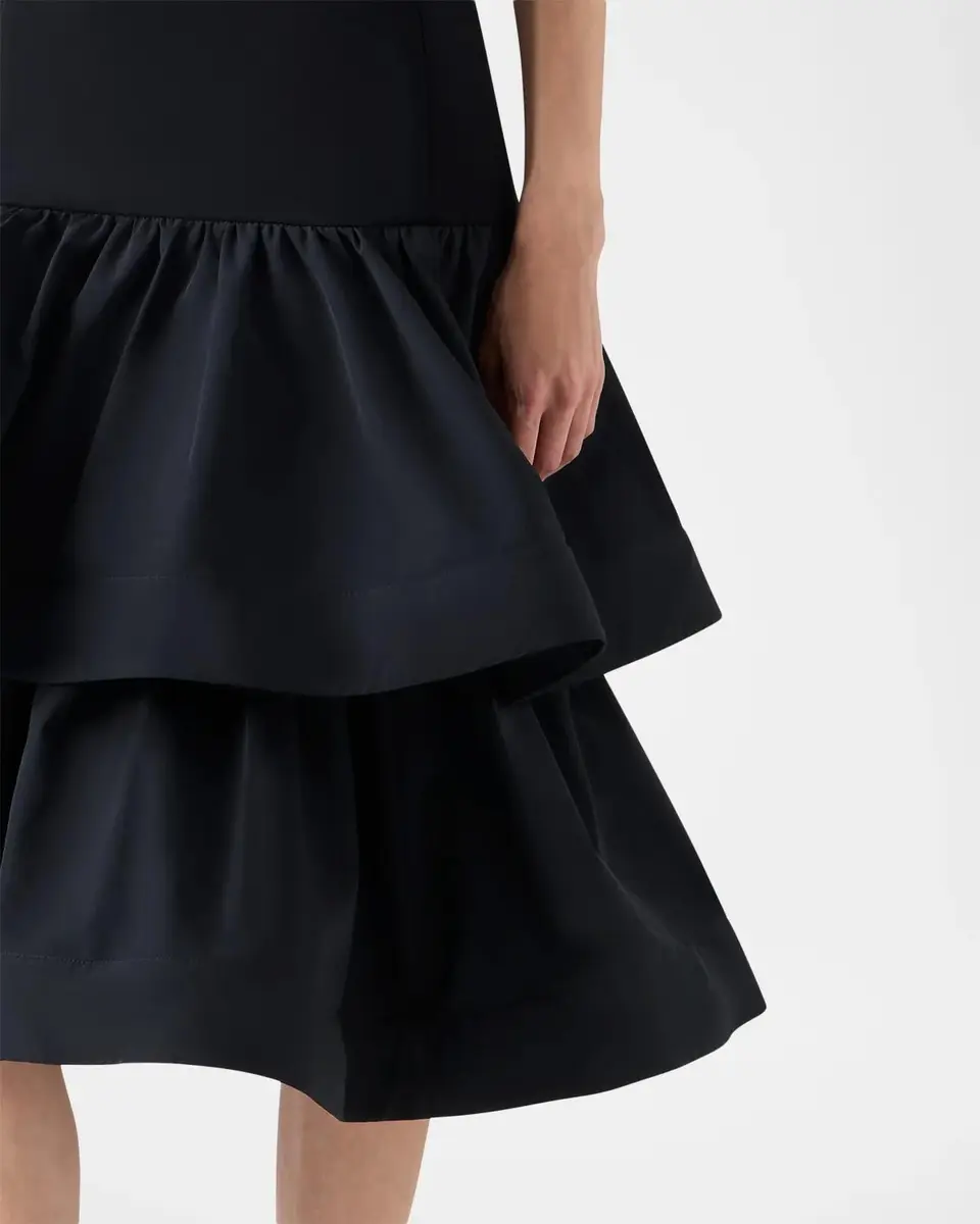 Akris punto Tiered Drop-Waist Midi Dress | Thumbnail 5 Akris punto Tiered Drop-Waist Midi Dress | Thumbnail 5