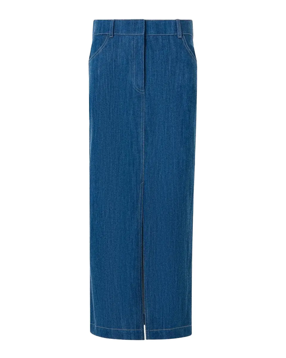 Denim Midi Pencil Skirt Denim Midi Pencil Skirt