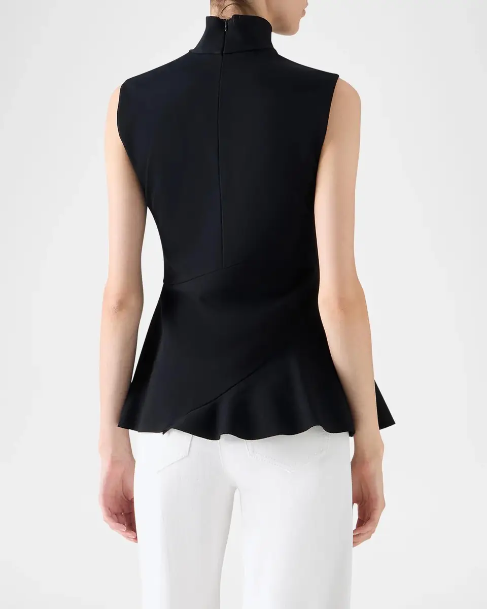 Akris punto Mock Turtleneck Peplum Top | Thumbnail 3 Akris punto Mock Turtleneck Peplum Top | Thumbnail 3