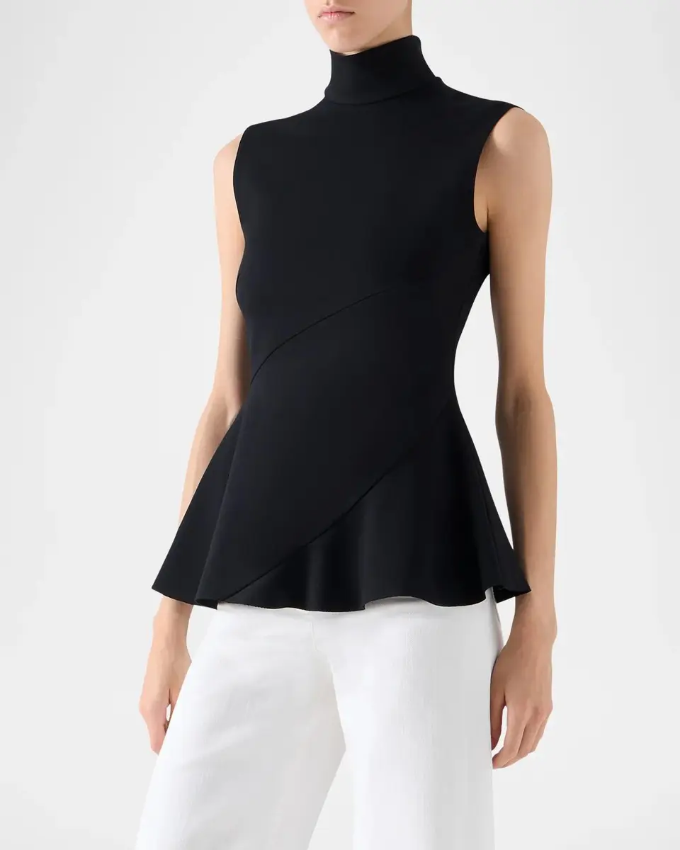 Akris punto Mock Turtleneck Peplum Top | Thumbnail 6 Akris punto Mock Turtleneck Peplum Top | Thumbnail 6
