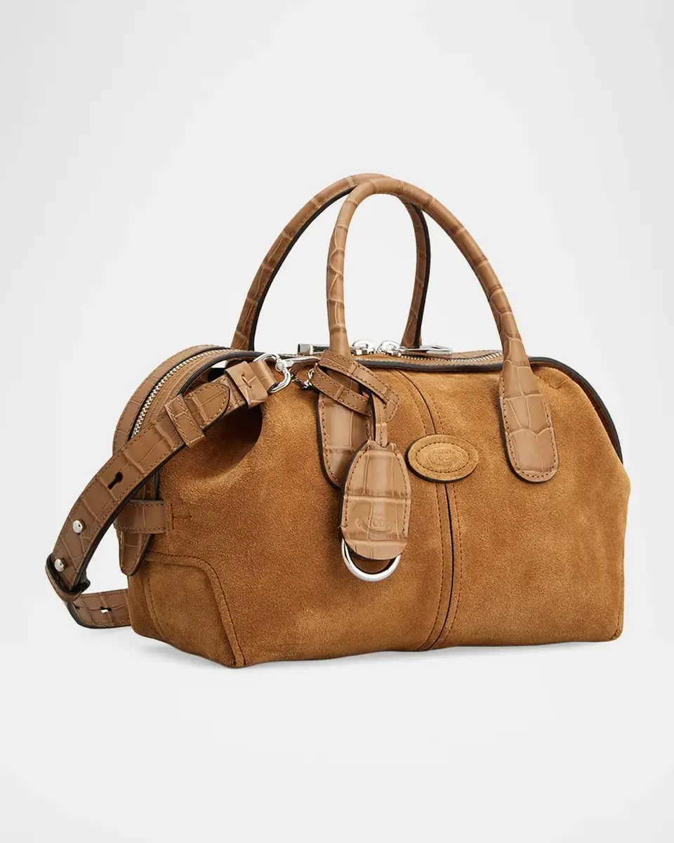 Tod's Mini Suede Bowling Bag | Thumbnail 2