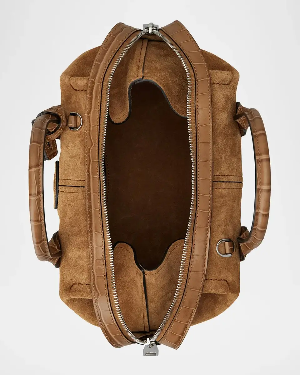 Tod's Mini Suede Bowling Bag | Thumbnail 3