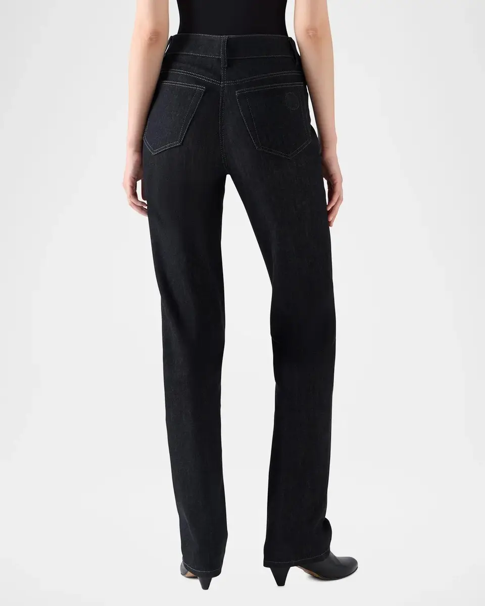 Akris punto Chess Denim Straight-Leg Pants | Thumbnail 3 Akris punto Chess Denim Straight-Leg Pants | Thumbnail 3